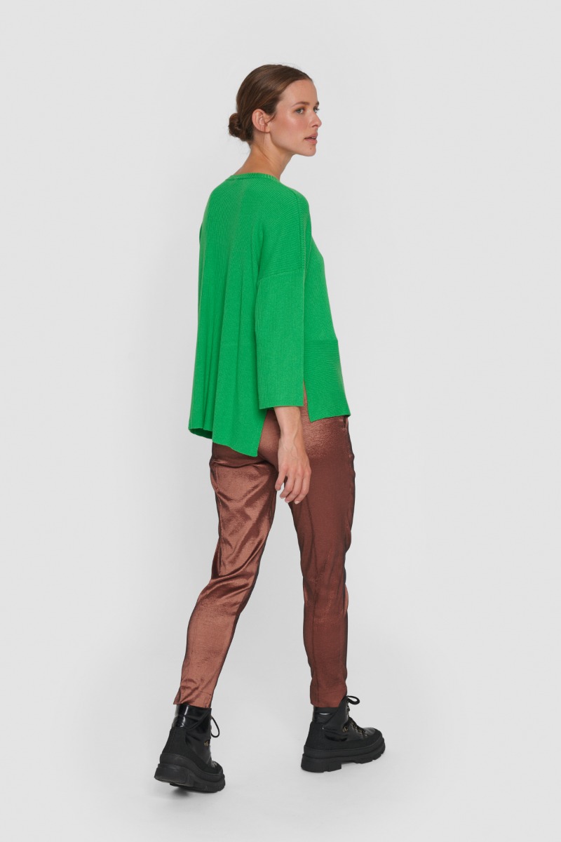 Asymmetrical Wool Blend Blouse