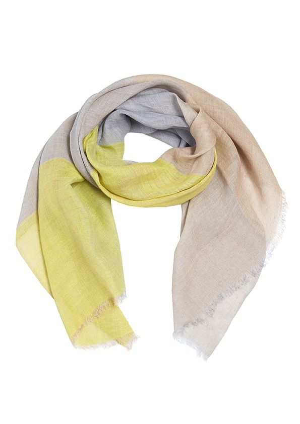 Changeant check scarf