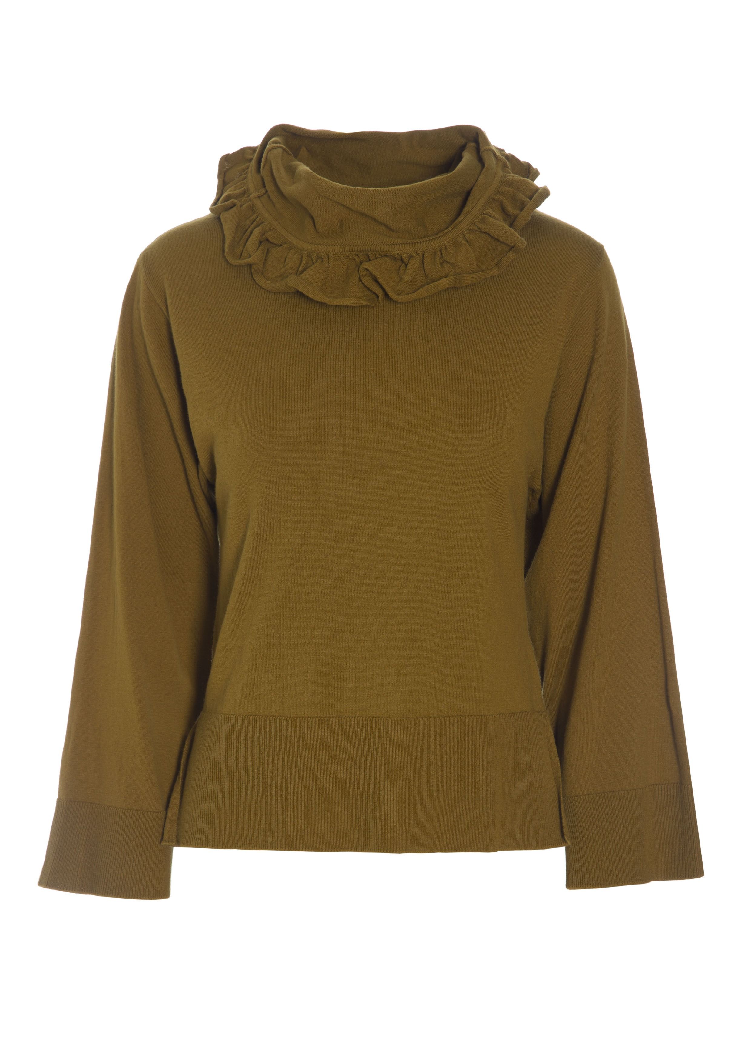MULLEIN COTTON BLOUSE WITH FLOUNCE