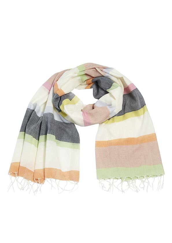 Multi stripe scarf