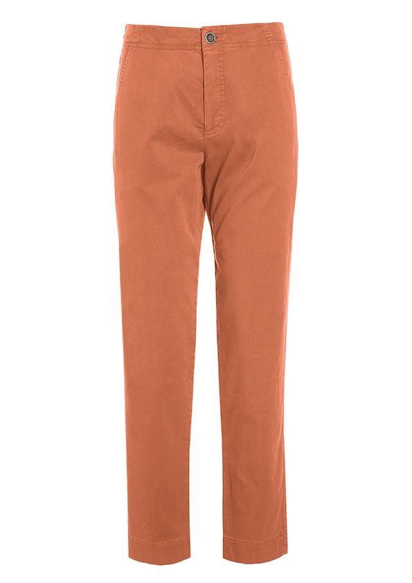 Peach stretch long trousers