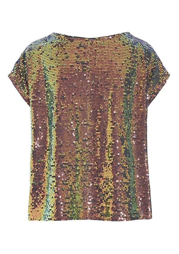 Sunset sequin bluse