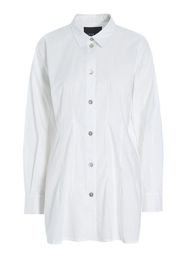 Core cotton shirt with collar