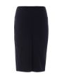 Magic stretch skirt with pleat