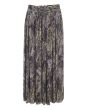 Seagrass plissé skirt