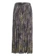 Seagrass plissé skirt