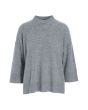 Cloud cashmere blouse with round neck