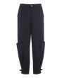 Lazy linen trousers with buckle