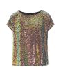 Sunset sequin bluse