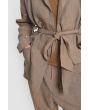 Lazy linen jacket with stones