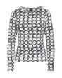 Circle grid blouse