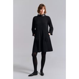 Nima crepe coat dress