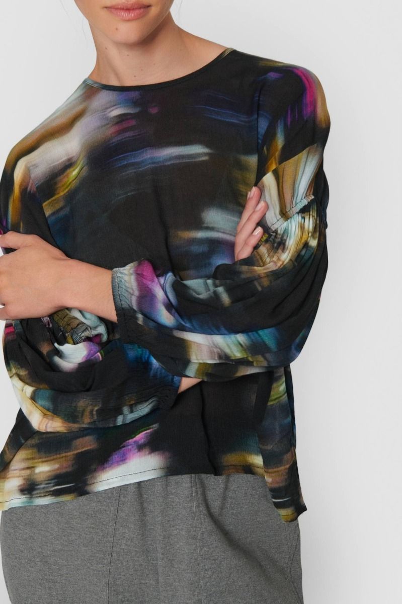 Illuminated city FSC blouse