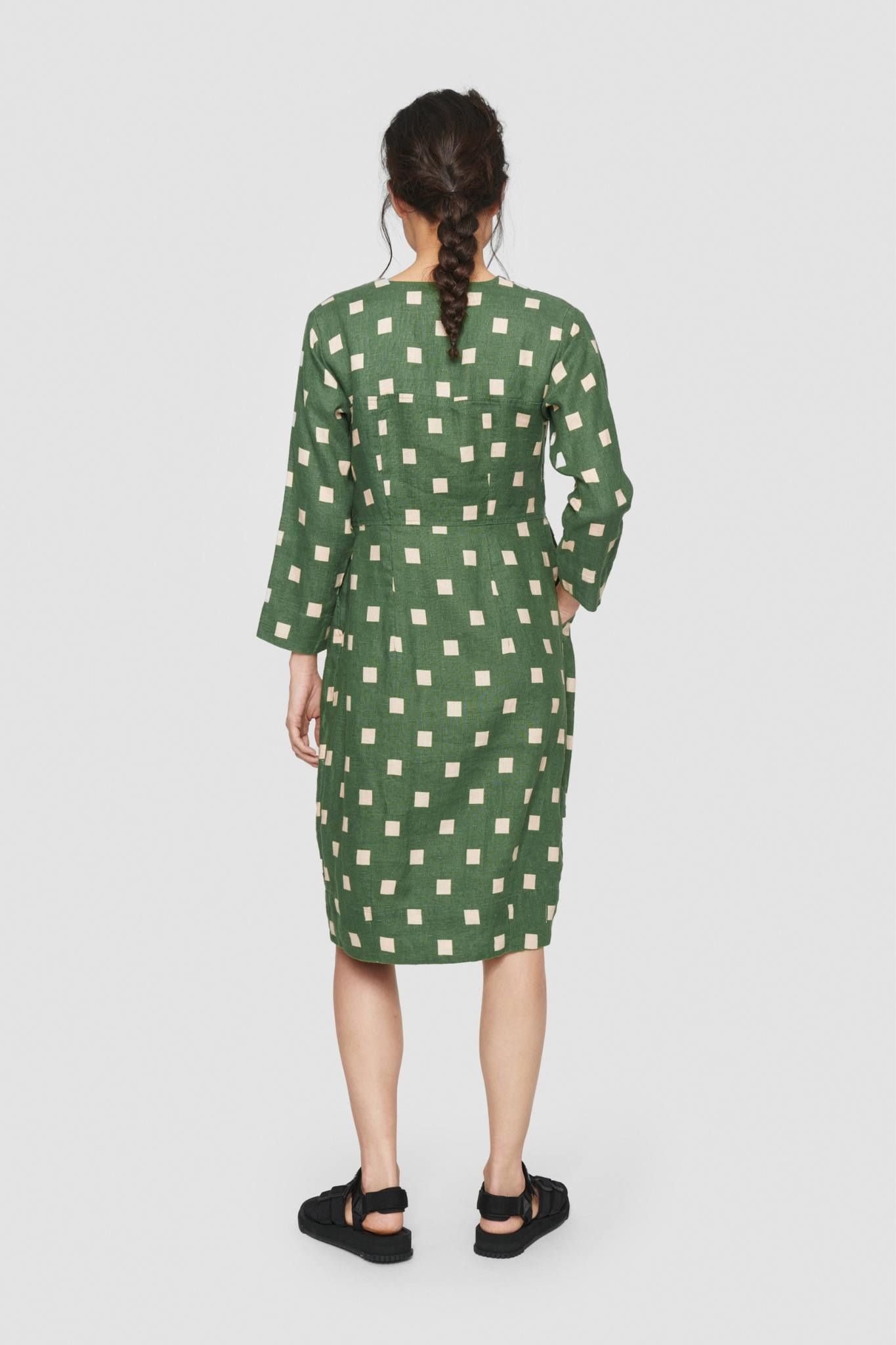 Checkpoint linen kjole