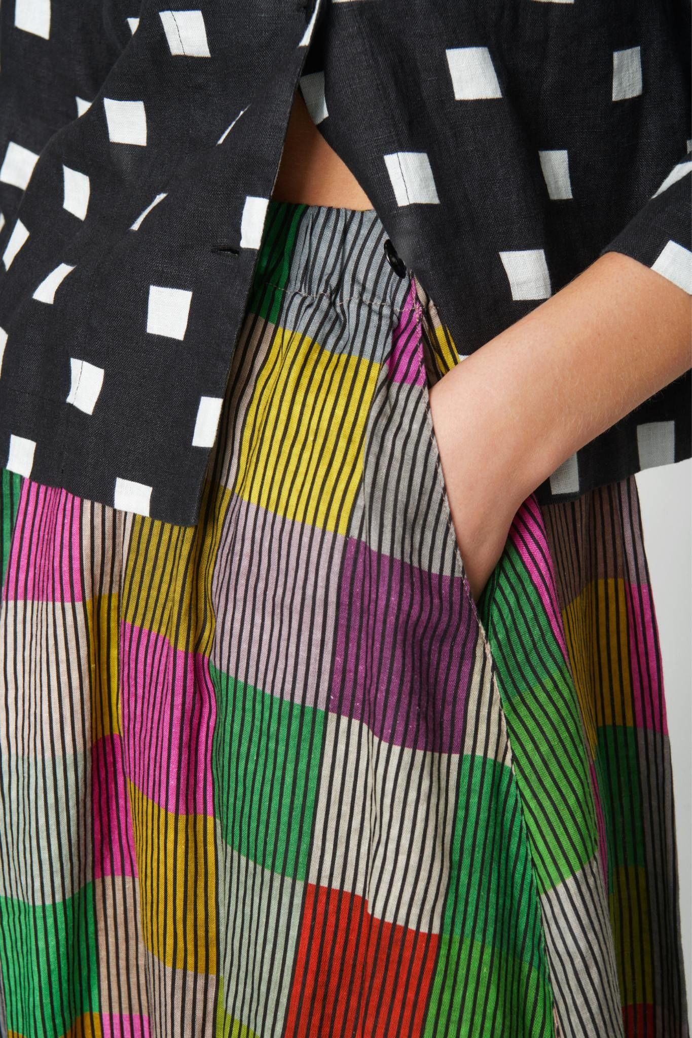 Checkpoint linen jakke