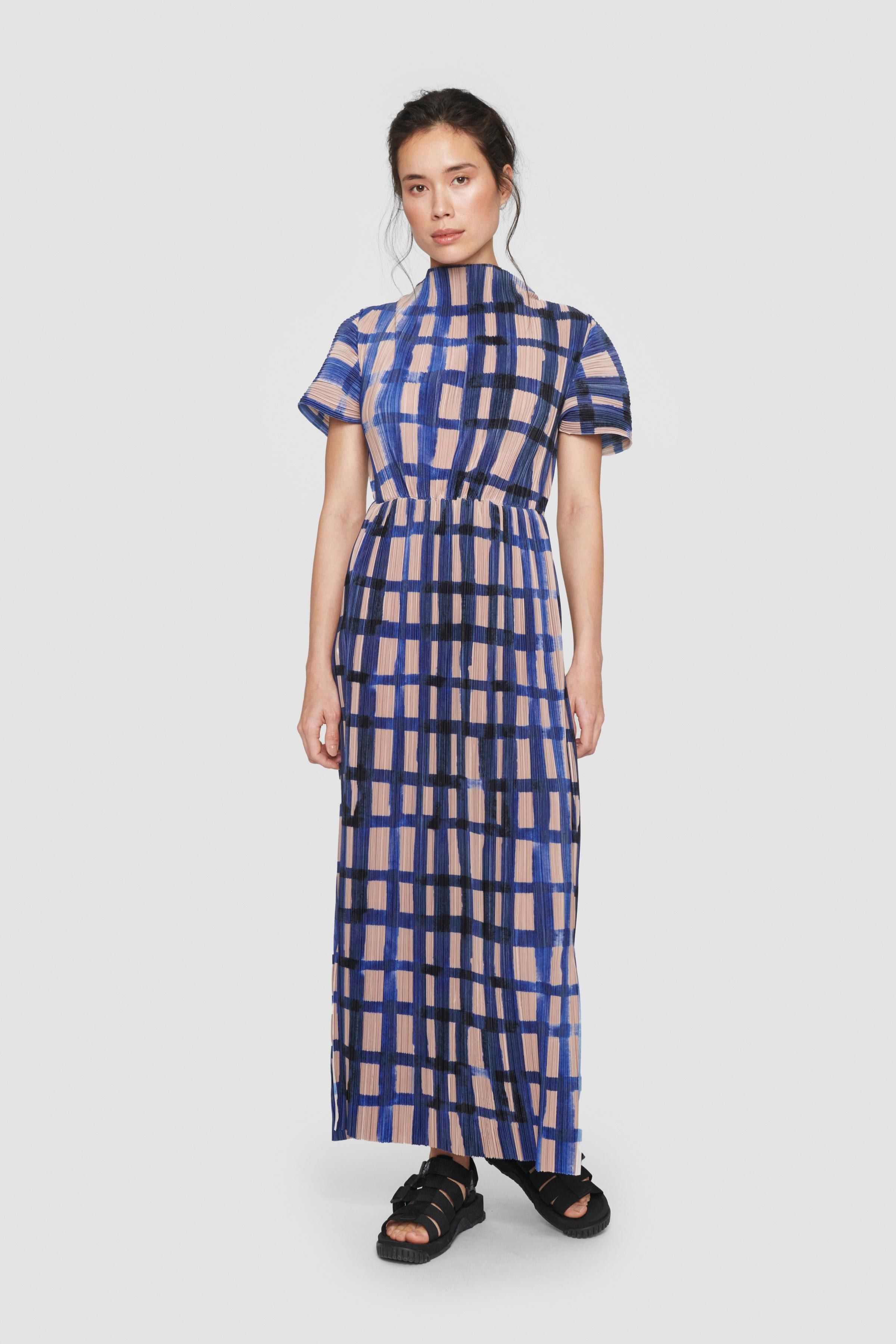 Watercolour check klänning