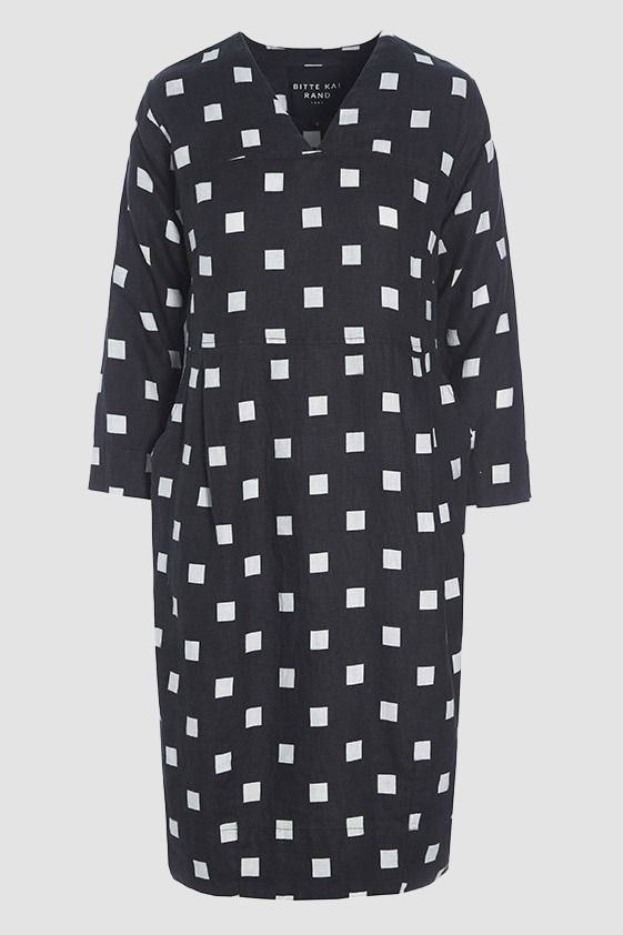 Checkpoint linen dress