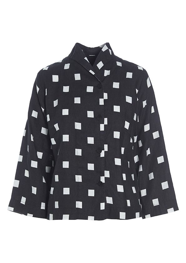 Checkpoint linen jakke