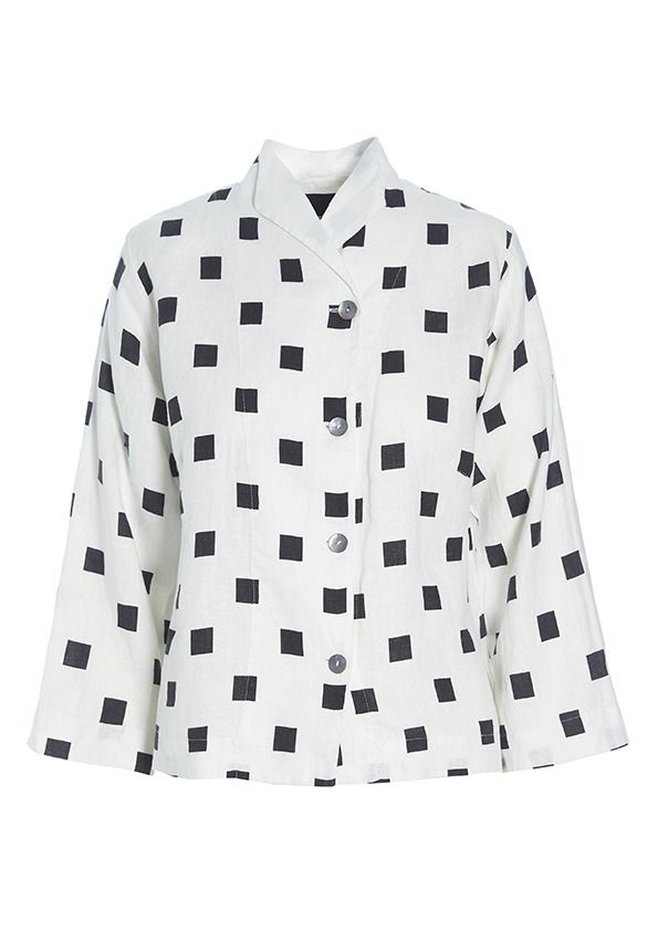 Checkpoint linen jakke