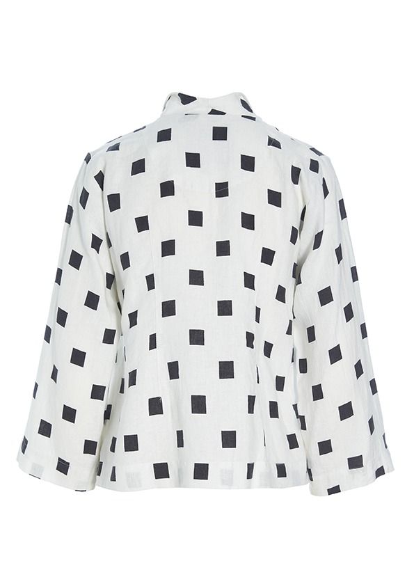 Checkpoint linen jakke