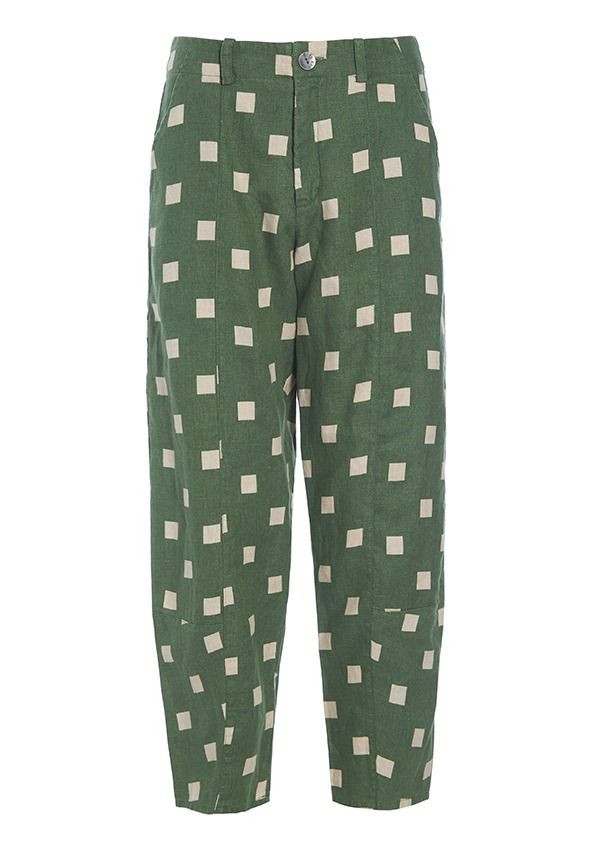 Checkpoint linen pants