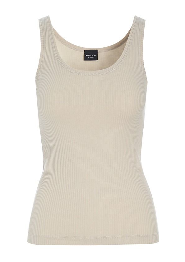 Globe rib tank top