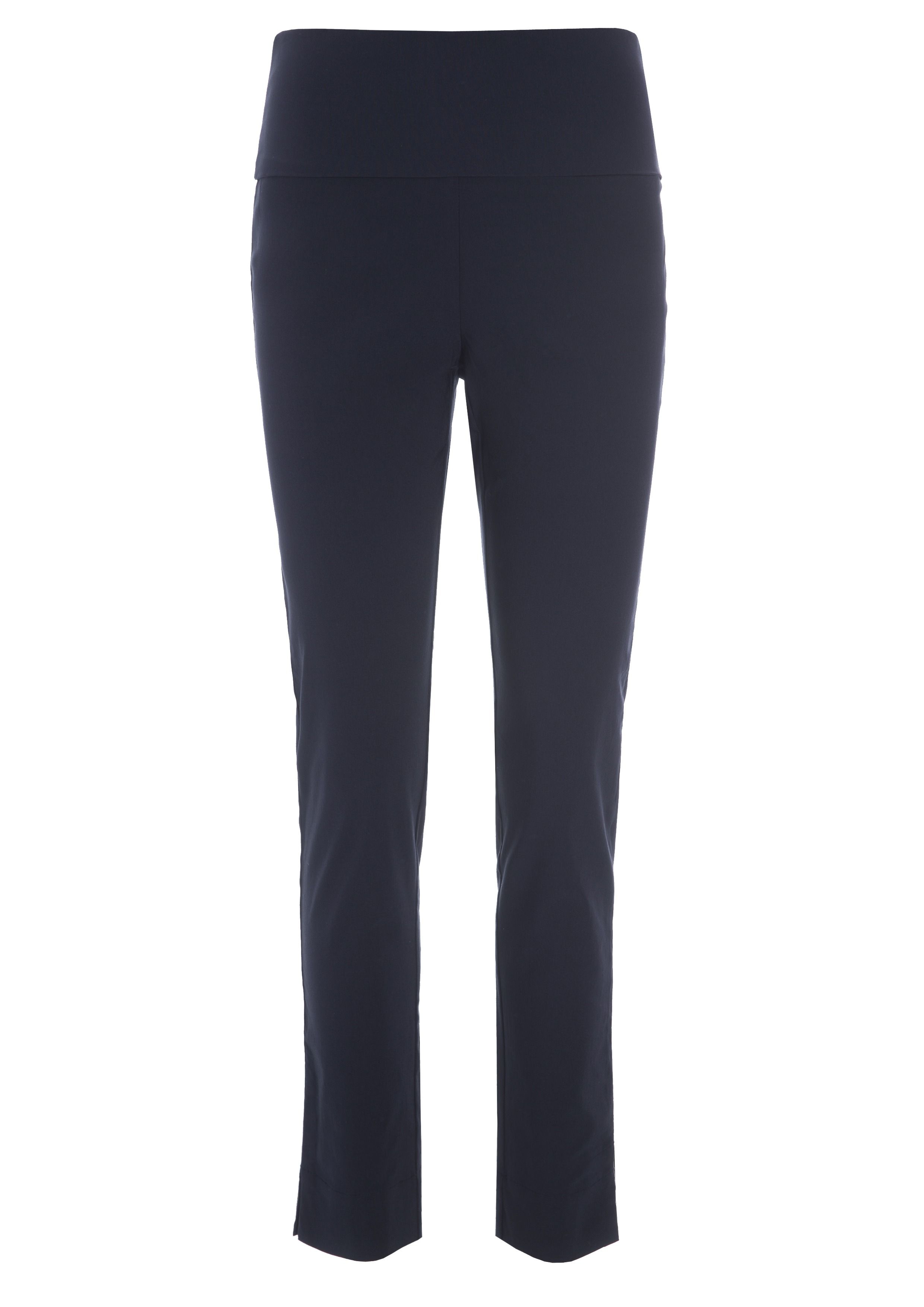 Magic stretch long trousers with slits