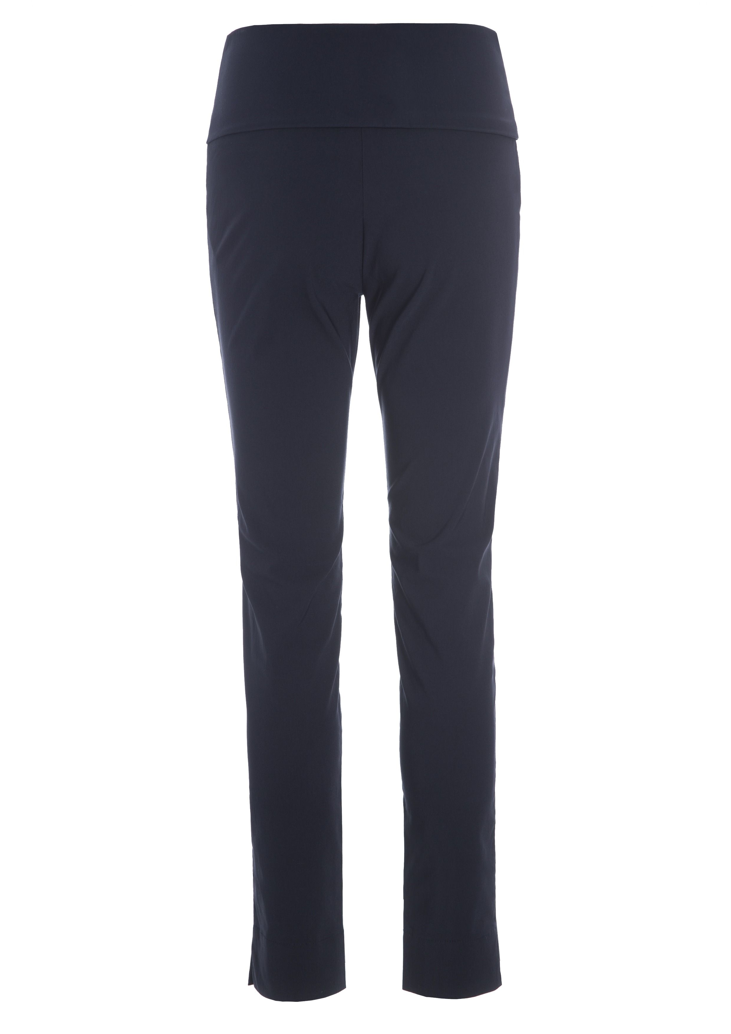 Magic stretch long trousers with slits