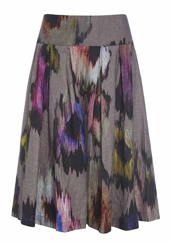 Rose splash skirt with elastic