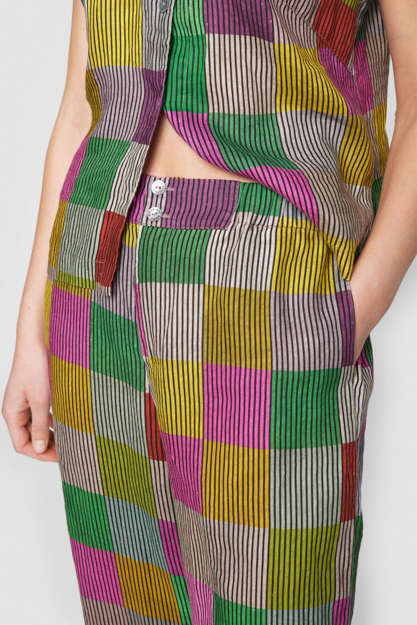 Chinese chequers pants