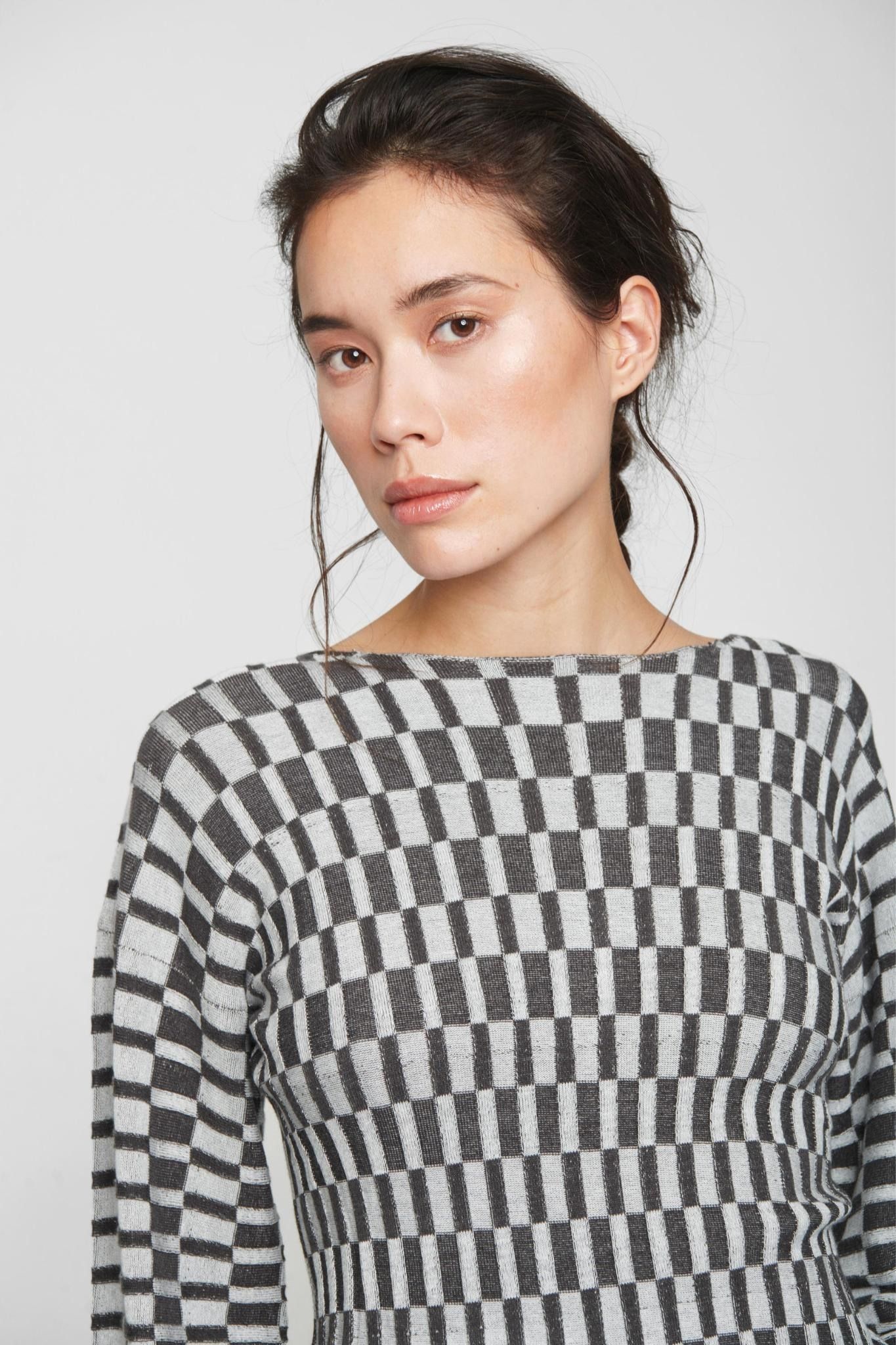 Floret Knit Bluse mit Boot-ausschnitt