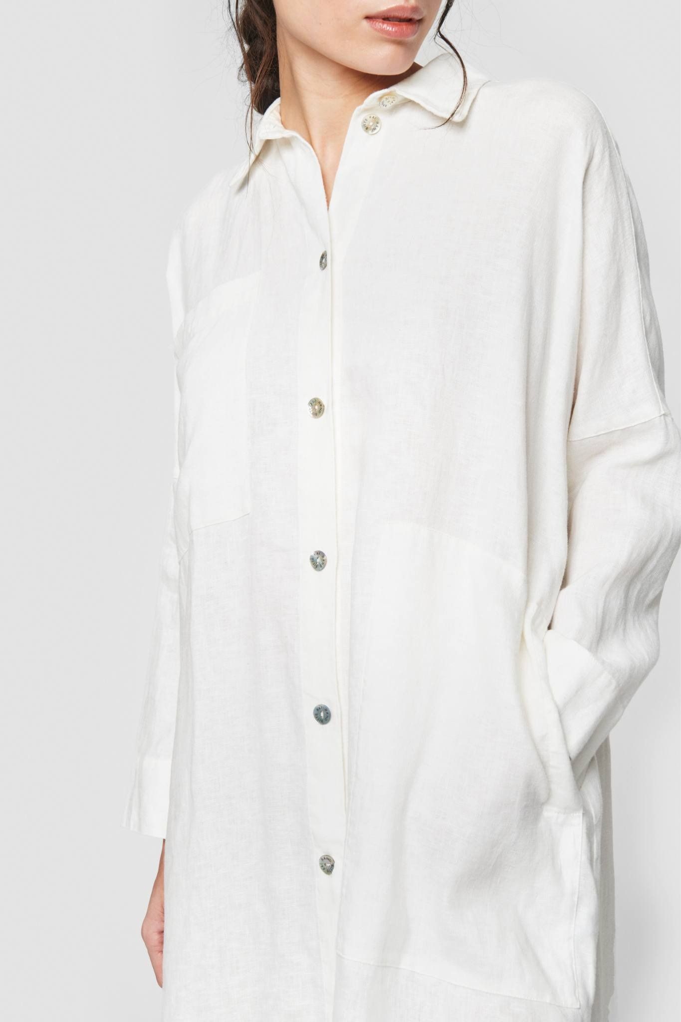 Lazy Linen Hemdkleid