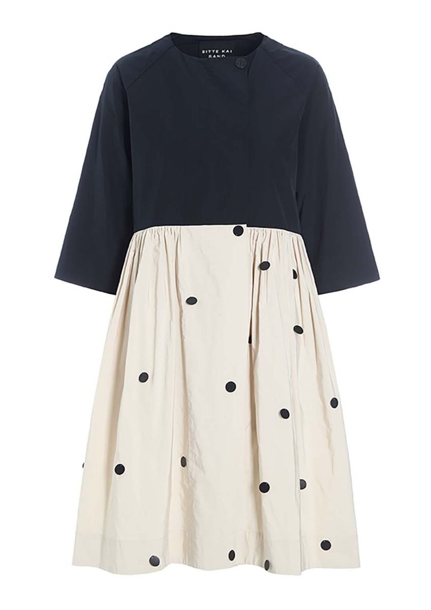 Fukkura poplin mantel kleid