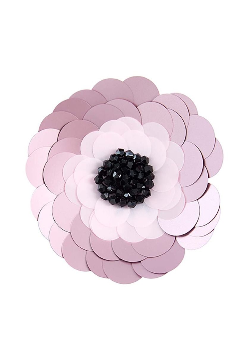 Sequin flower brooch