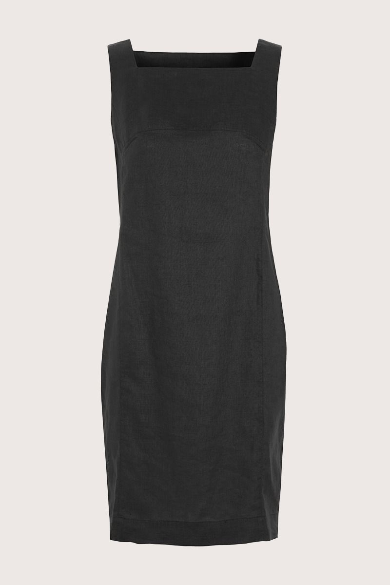 Airy linen kort klänning