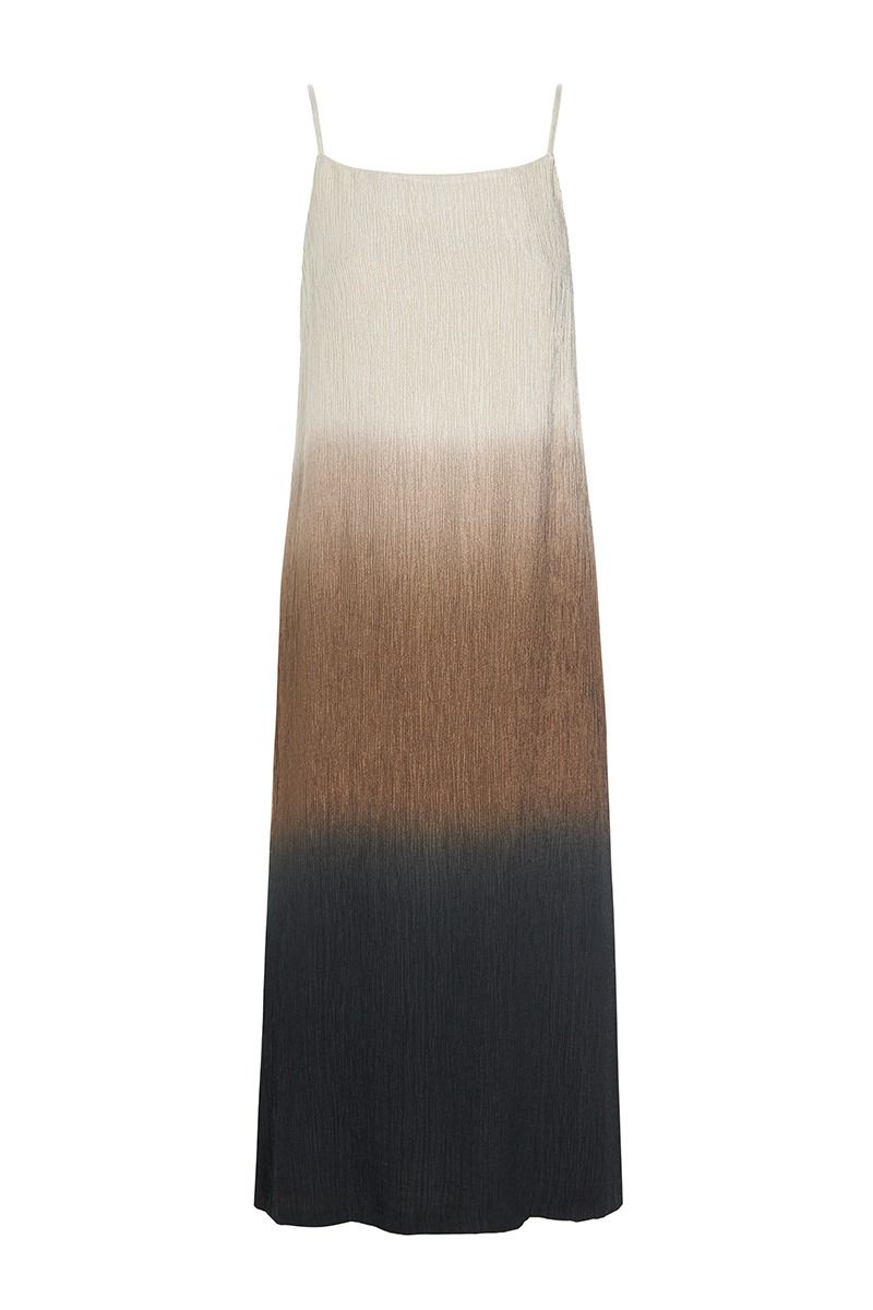 Summer dip dye strap klänning