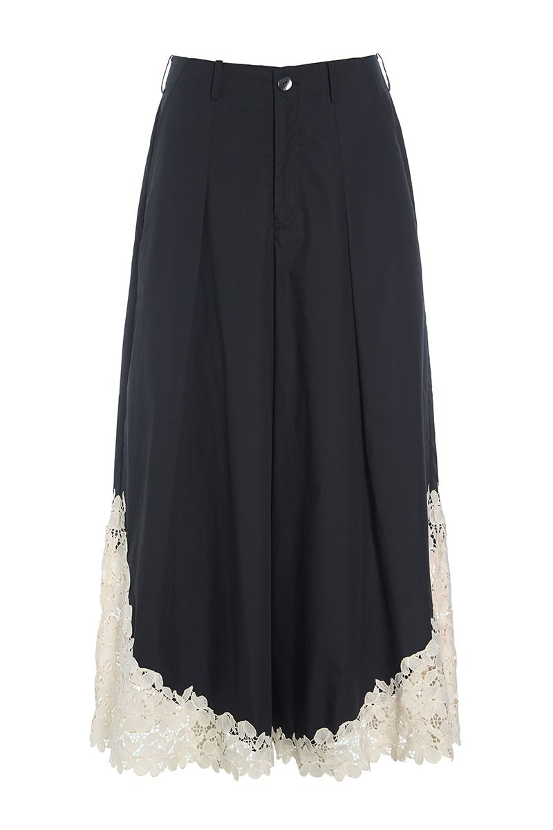 Paper poplin trousers