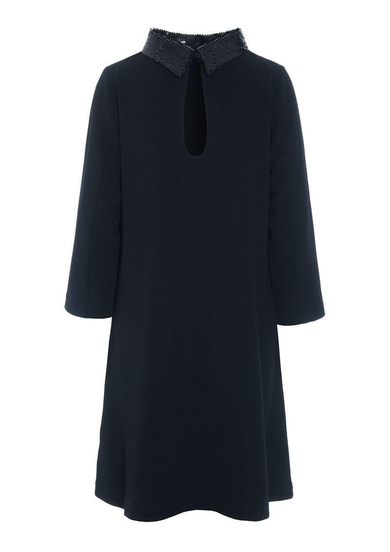 Nima crepe klänning med krage