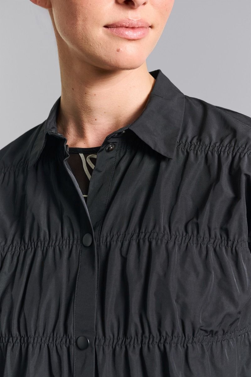 Fukkura poplin jacka med elastik