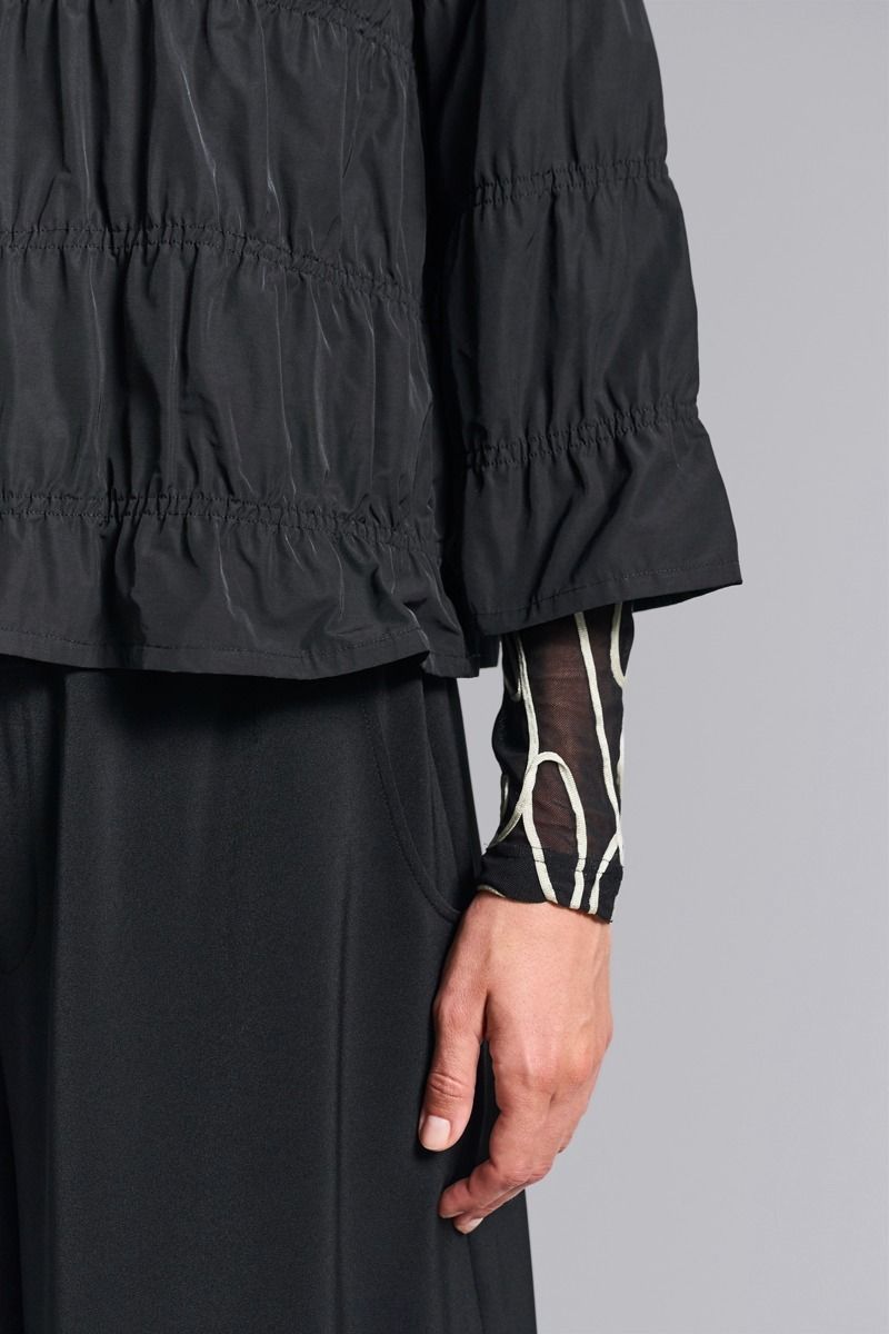 Fukkura poplin jacka med elastik