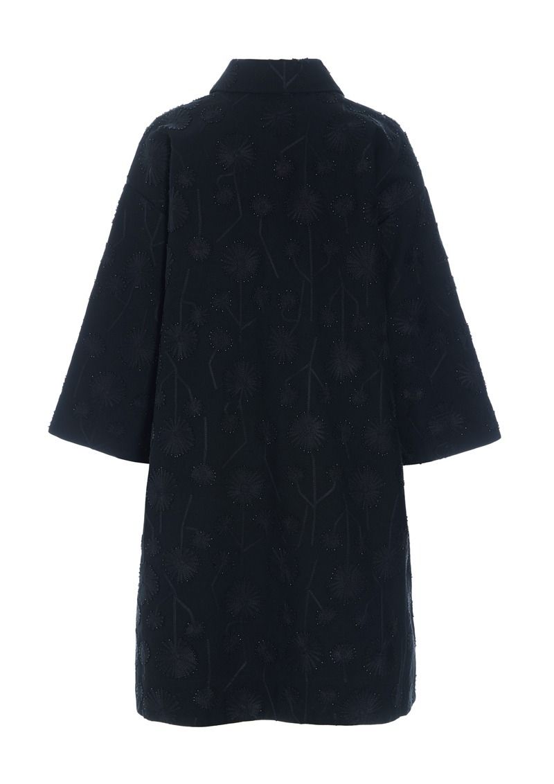 Dark daisy coat dress