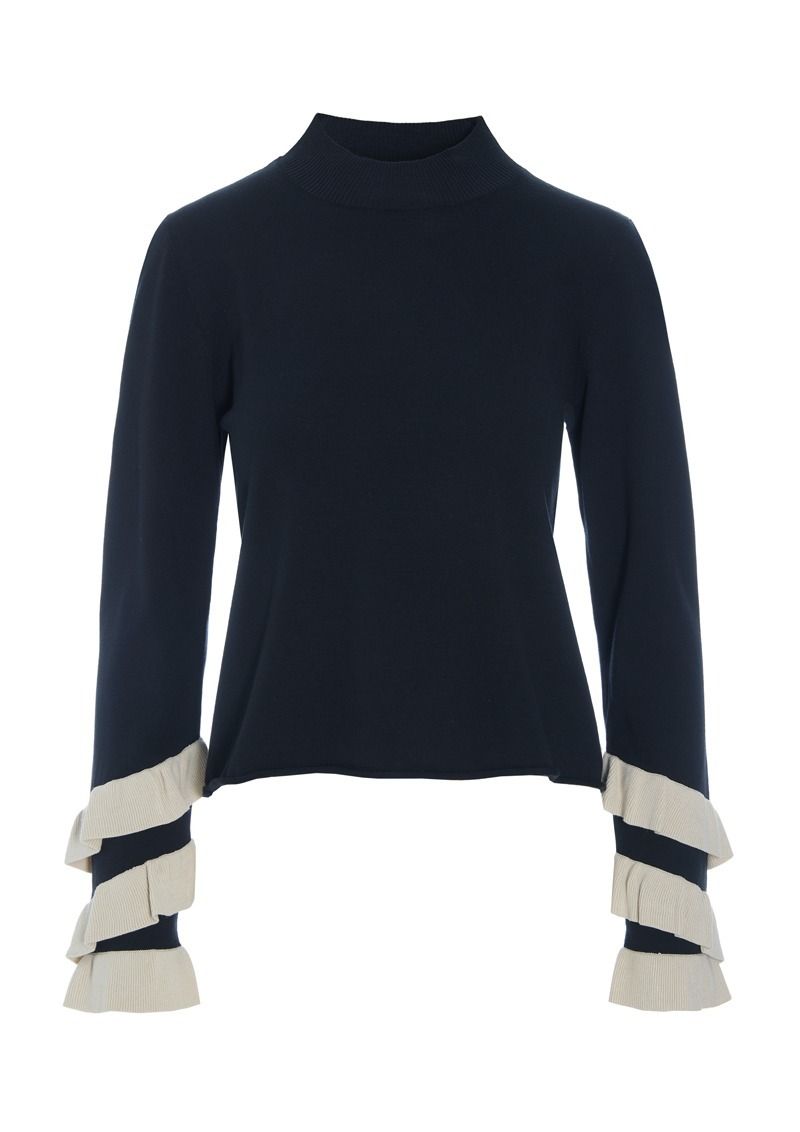 Saku blus med volanger