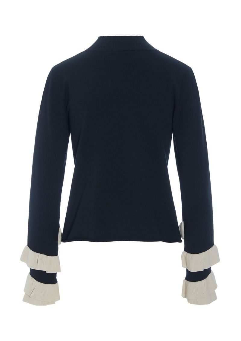 Saku blus med volanger