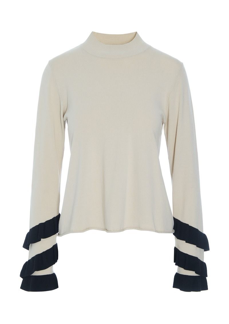 Saku blus med volanger