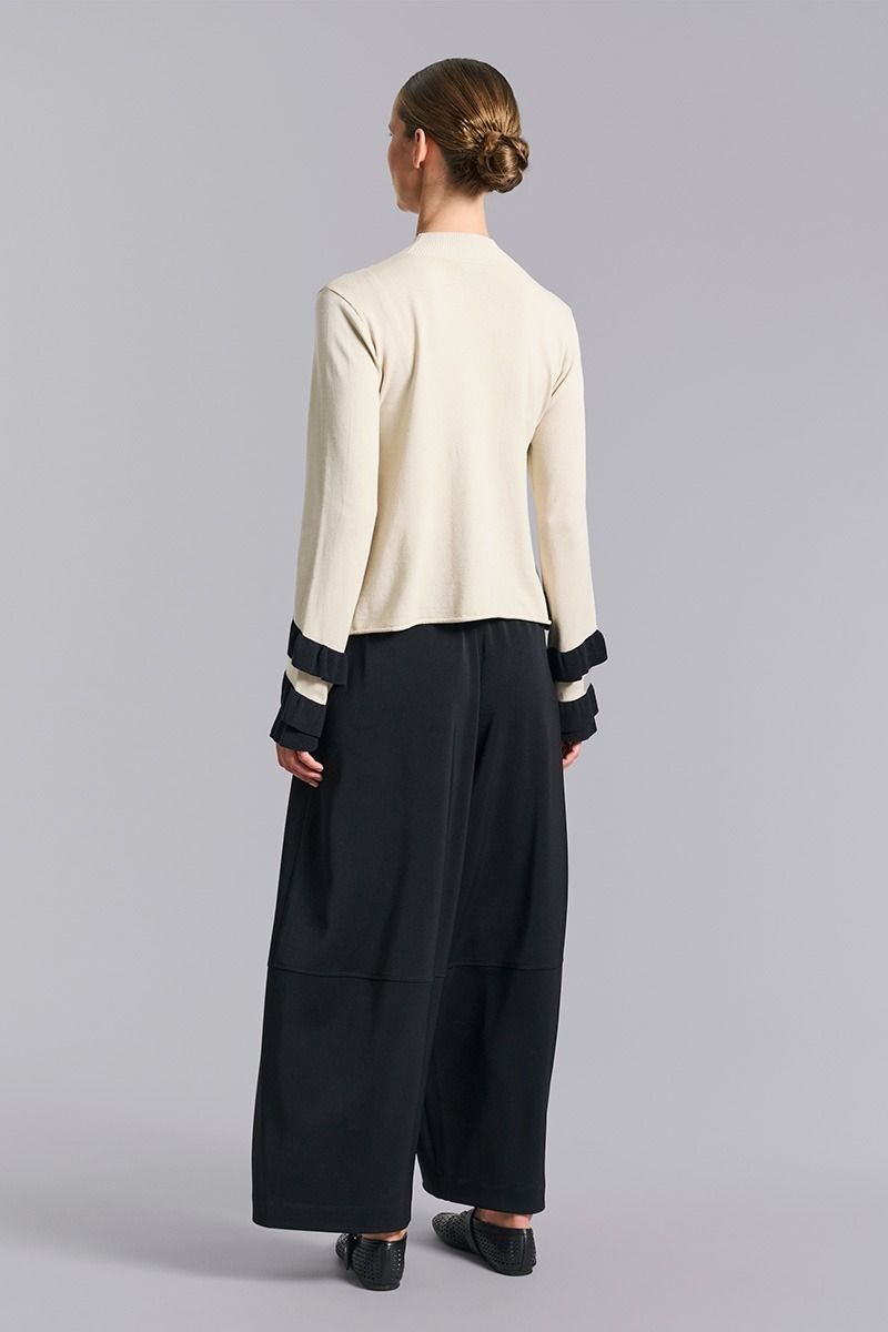 Saku blus med volanger