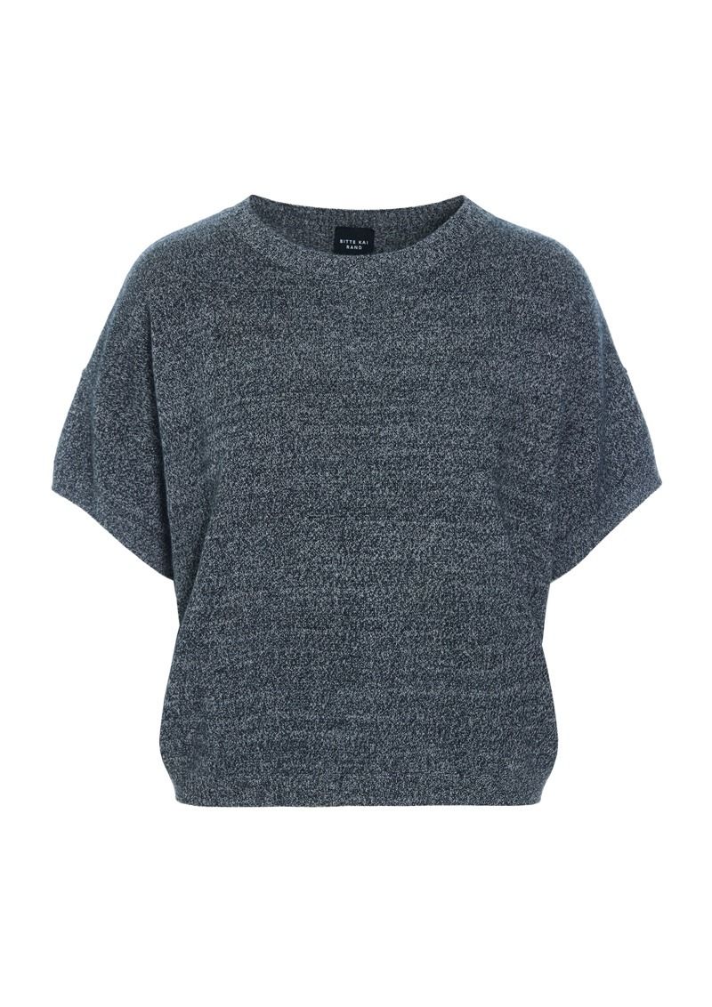 Cloud cashmere kortärm blus