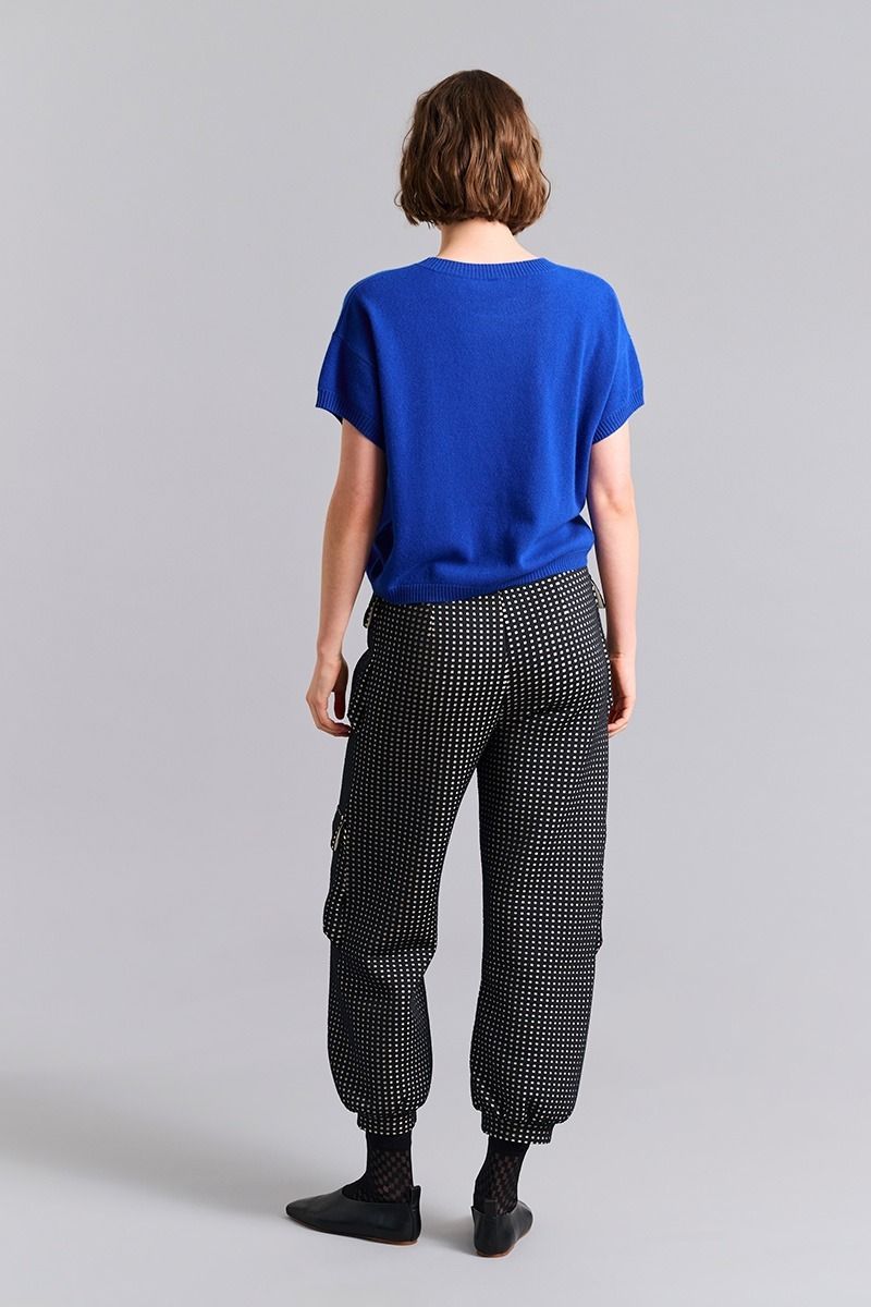 Cloud cashmere kortärm blus