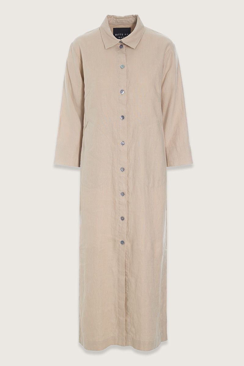Lazy linen skjortekjole