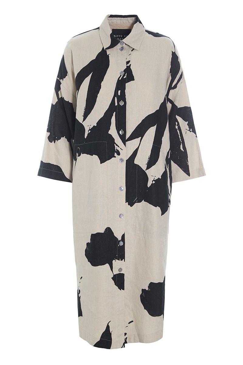 Shadow blossom skjortklänning
