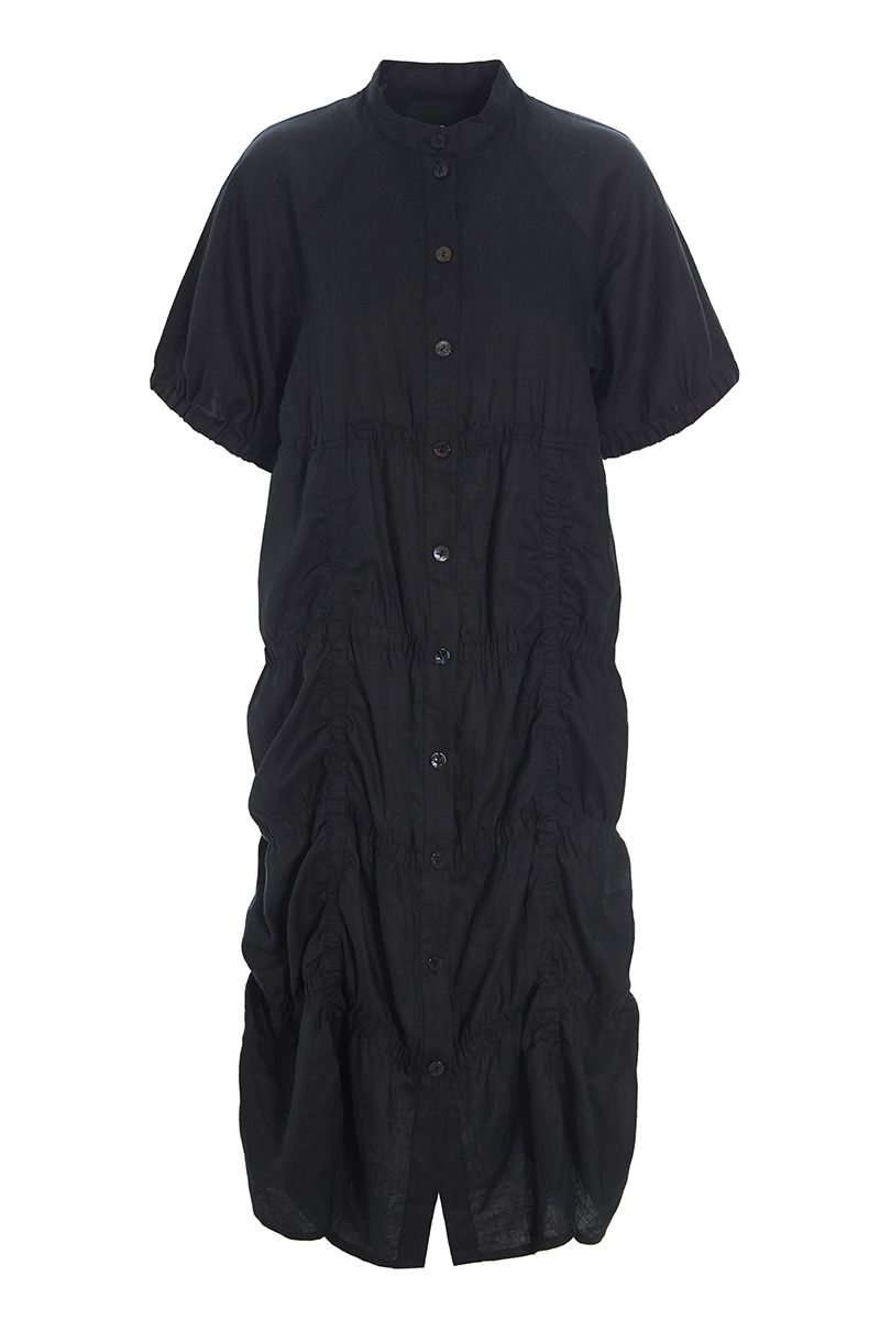 Airy linen skjortklänning